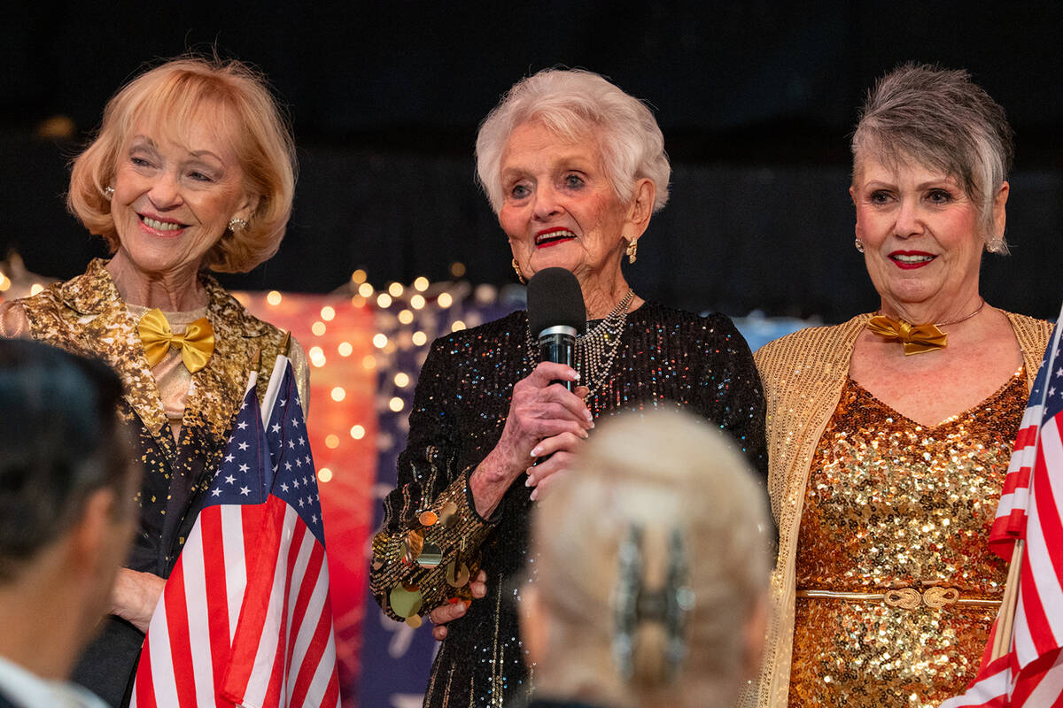Nevada Silver Tappers and Ms. Senior Golden Years 2026 USO Benefit Show. (John Clausen/Pahrump ...