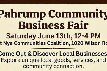 The free-to-attend Pahrump Community Business Fair will feature 64 local businesses and nonprof ...
