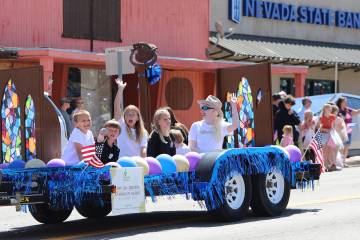 Tonopah Community Church promoted its St. Mark's Church Open House at the Jim Butler Days Parad ...