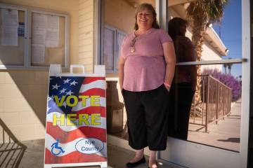 Nye County Clerk Cori A. Freidhof at the Bob Ruud Community Center in Pahrump on June 9, Nevada ...