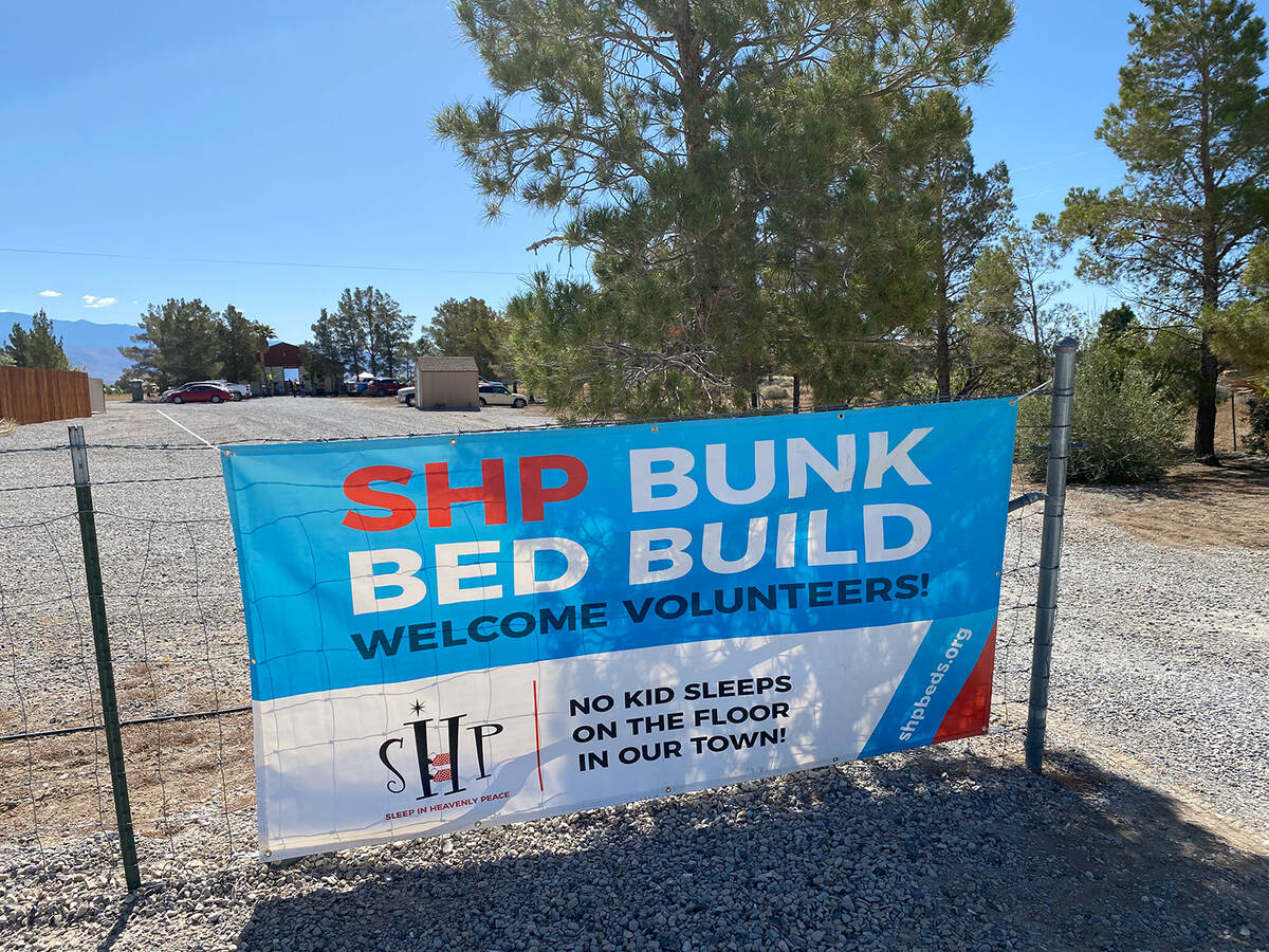 Nye County Sleep in Heavenly Peace's recent Community Bed Build took place Saturday, May 30 at ...
