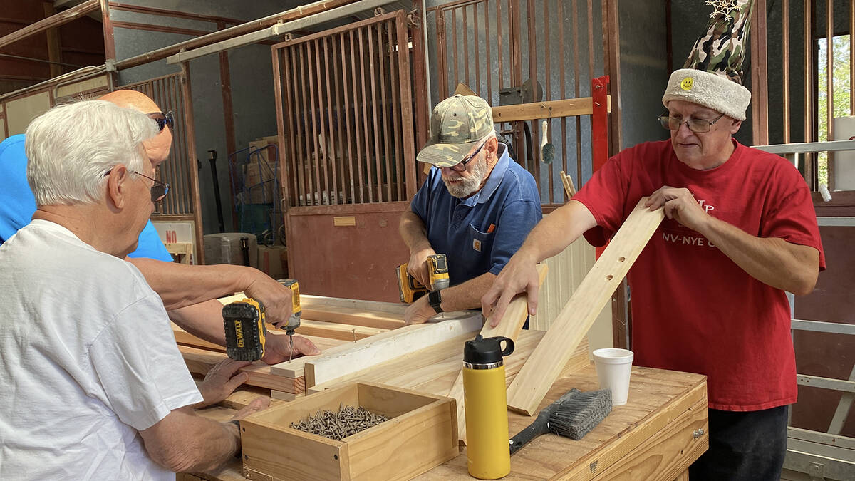 Nye County Sleep in Heavenly Peace hosted another Community Bed Build this May, with chapter me ...