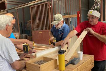 Nye County Sleep in Heavenly Peace hosted another Community Bed Build this May, with chapter me ...