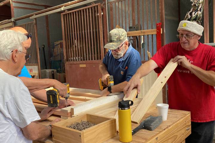 Nye County Sleep in Heavenly Peace hosted another Community Bed Build this May, with chapter me ...