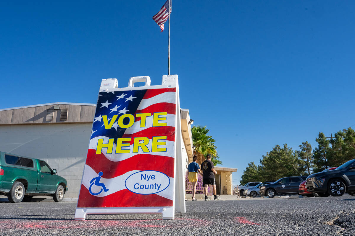 Nevada’s 2026 primary election day took place on Tuesday, June 9. Voters in Pahrump headed to ...