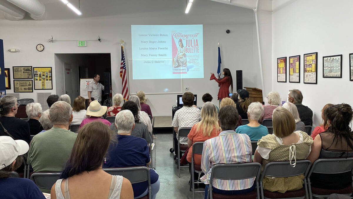Area author Robin Flinchum visited Pahrump Valley Museum on Saturday, May 30, to discuss her ne ...