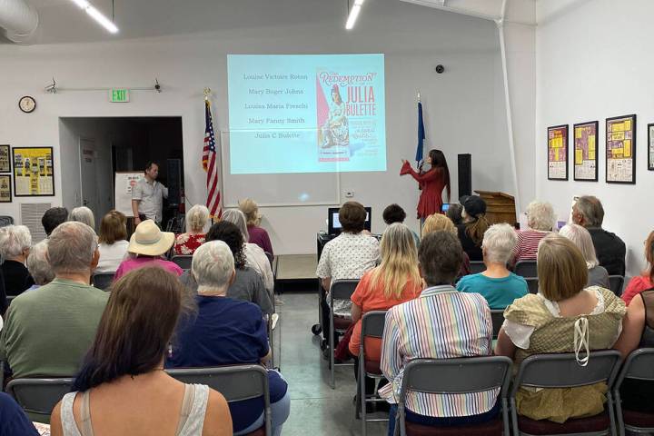 Area author Robin Flinchum visited Pahrump Valley Museum on Saturday, May 30, to discuss her ne ...