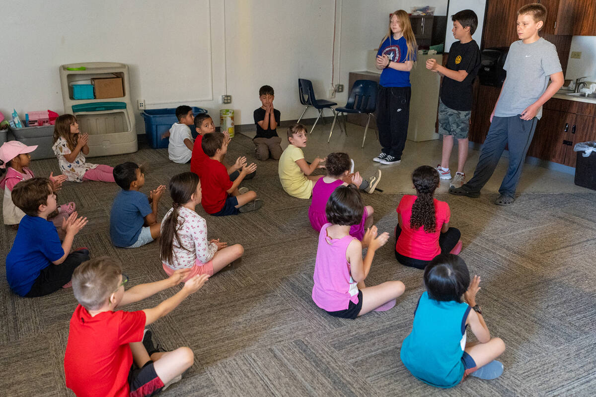 During the Pahrump Valley Youth Activities summer program, young Pahrumpians enjoy sports, boar ...