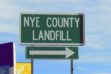 The Nye County Landfill in Pahrump is located at 1631 E. Mesquite Ave. and is open seven days a ...