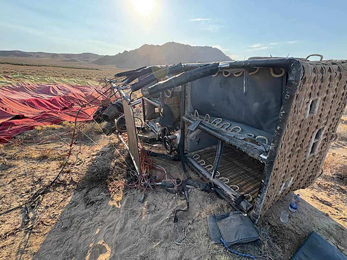 The balloon’s hard landing resulted in an explosion after the basket tipped, director of Nye ...