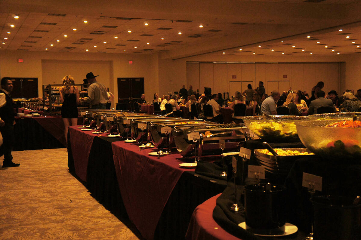 Guests at the Pahrump Valley High School all-class reunion in Las Vegas enjoyed a buffet filled ...