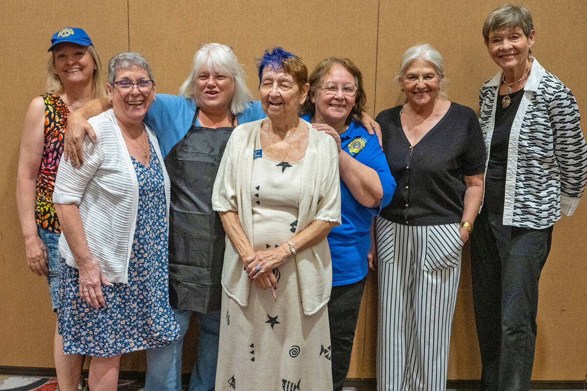 Pahrump Valley Lions Club members were delighted with the turnout at Dinner in the Dark. (John ...