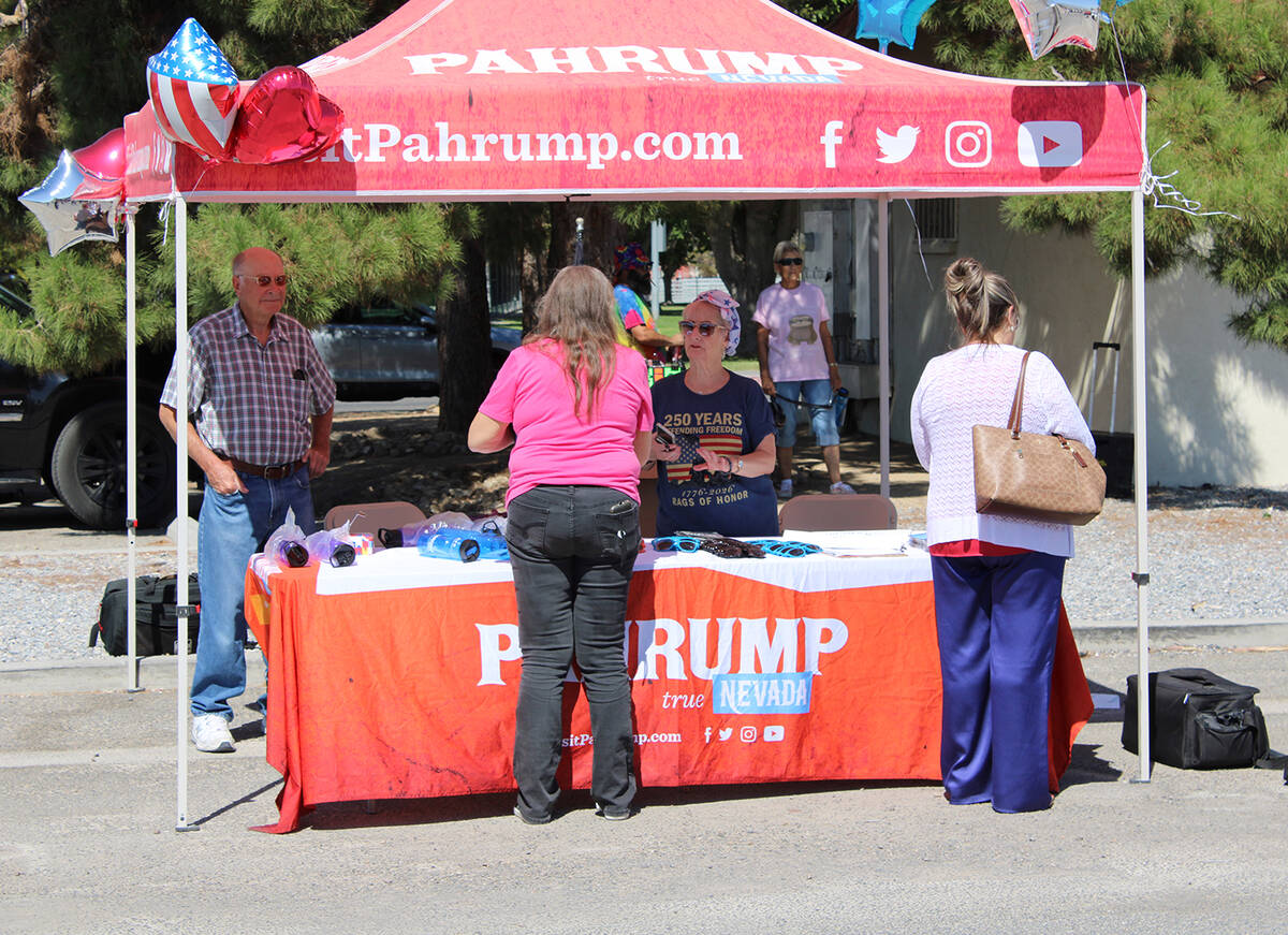 Representatives of the town of Pahrump Tourism department were out on Tuesday to mark the Grand ...