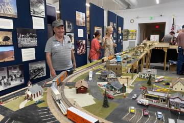 The Pahrump Model Railroad Club hosted an exhibit at the Pahrump Valley Museum on June 26 and 2 ...