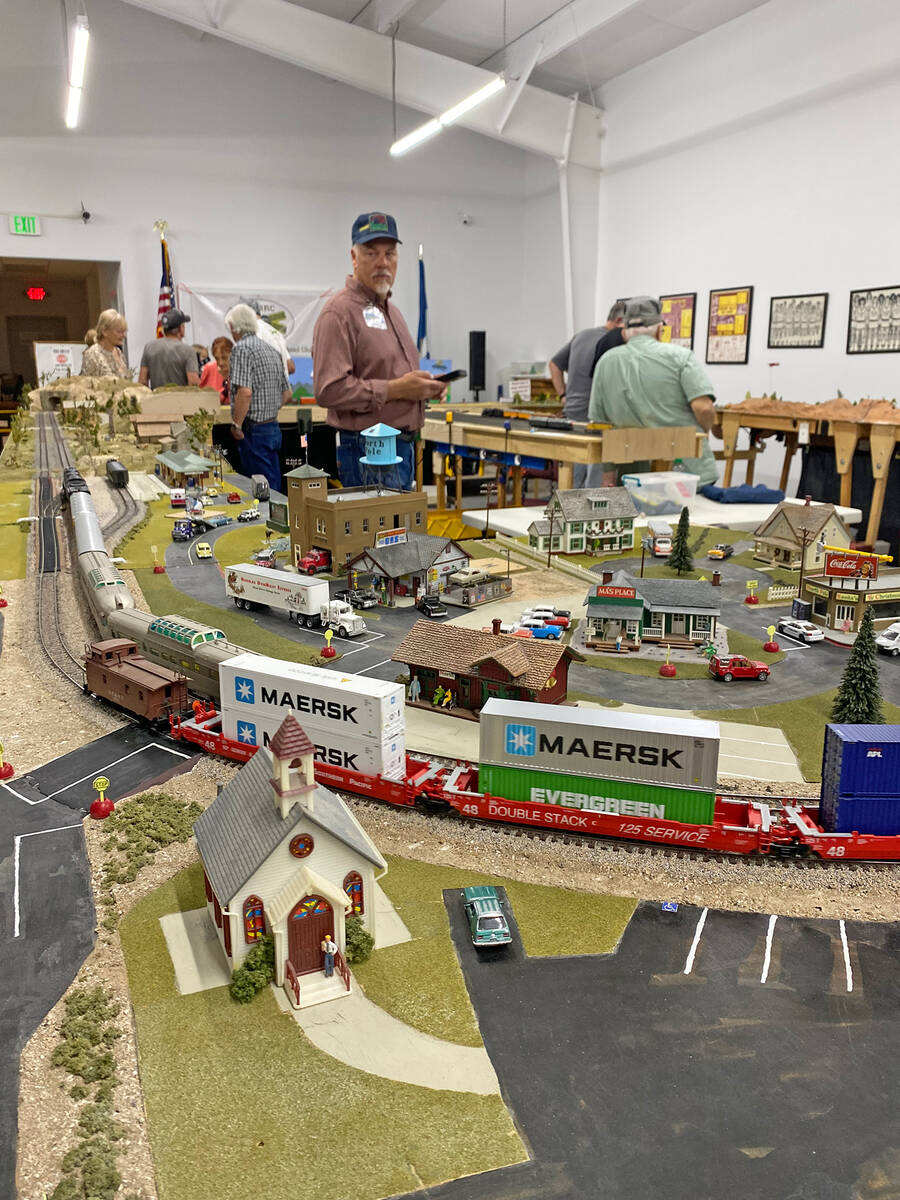The Pahrump Model Railroad Club's June 26 and 27 display included all kinds of scenes, from the ...