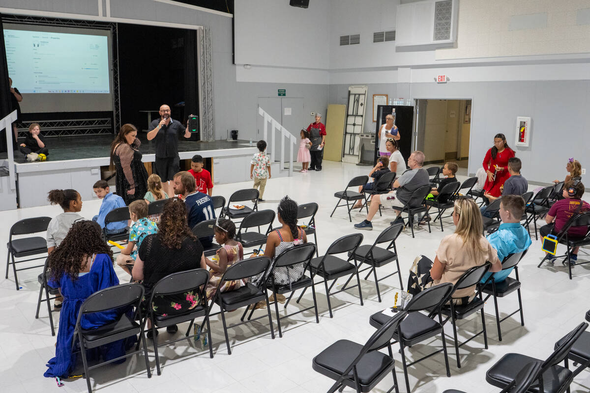 The NyE Communities Coalition building was transformed into a movie theater for this free event ...