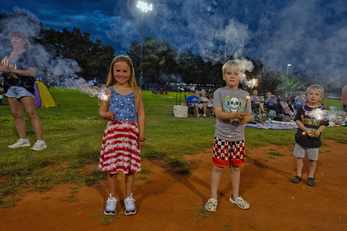 Ian Deutch Memorial Park was packed with people on Saturday, July 4 and youngsters had some pre ...