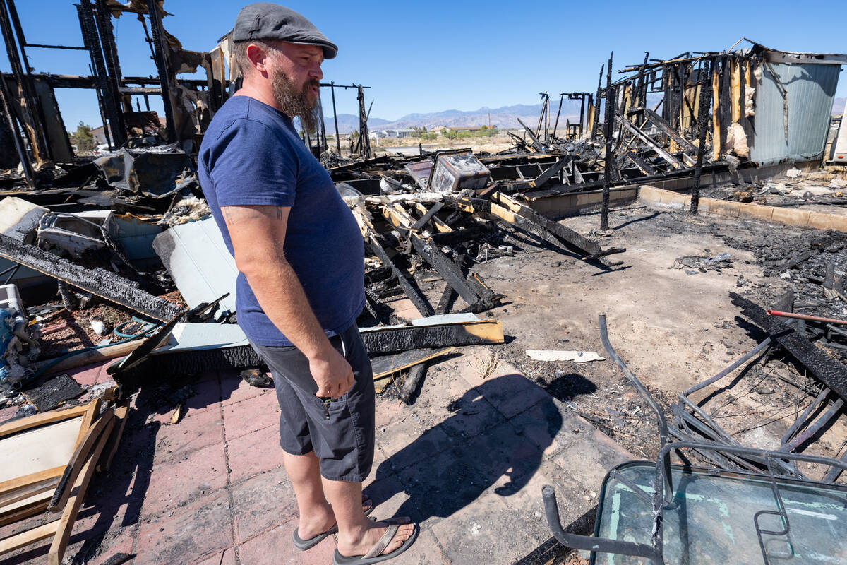Almost one week after the June 26 fire that destroyed his family’s house, Air Force veteran J ...