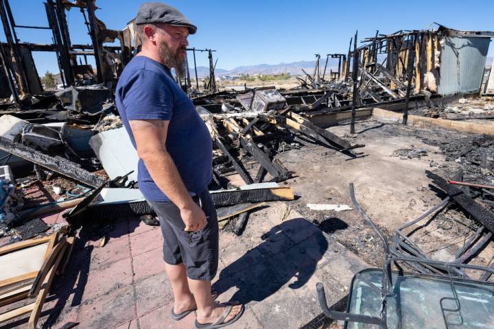 Almost one week after the June 26 fire that destroyed his family’s house, Air Force veteran J ...