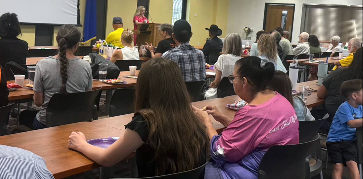 Officials with the town's first authorized charter school, Pahrump Valley Academy, hosted an Op ...