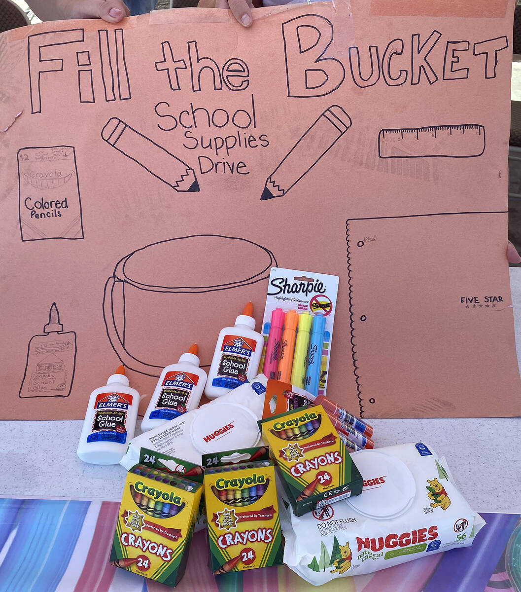 The Fill the Bucket School Supply Drive provides an opportunity for Valley Electric Association ...
