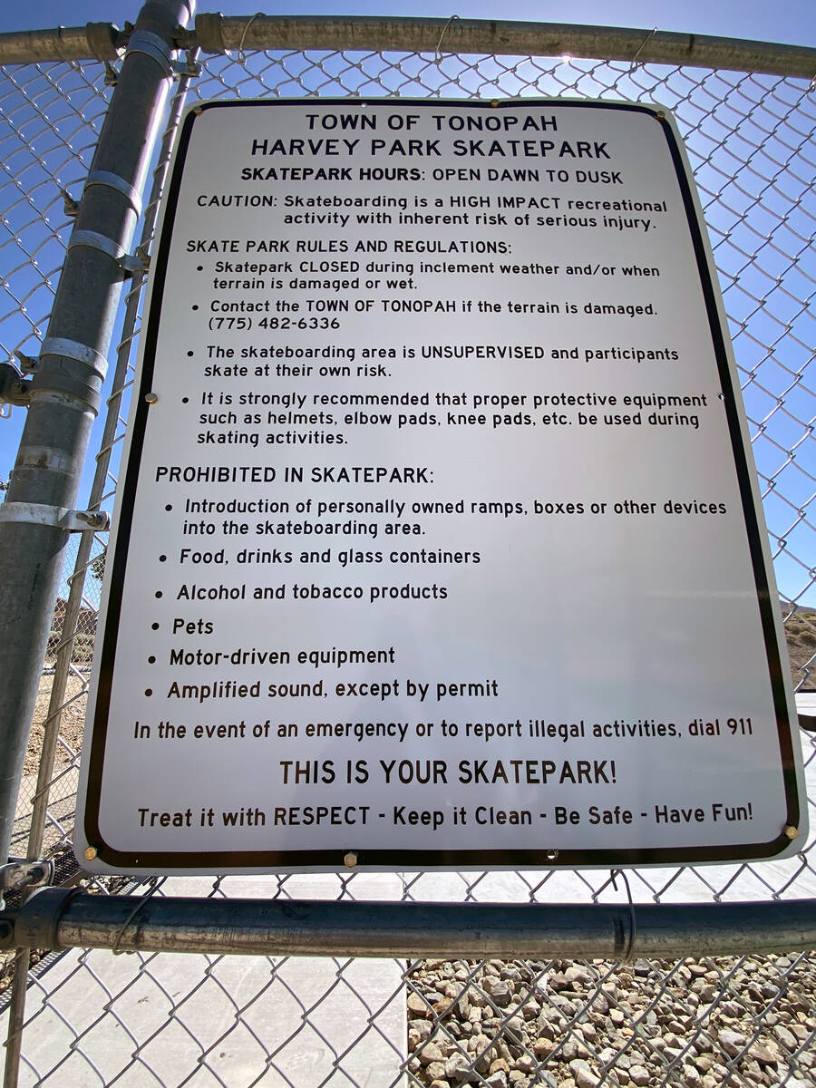 The town of Tonopah is proud to have completed its renovation at Harvey Park and encourages eve ...