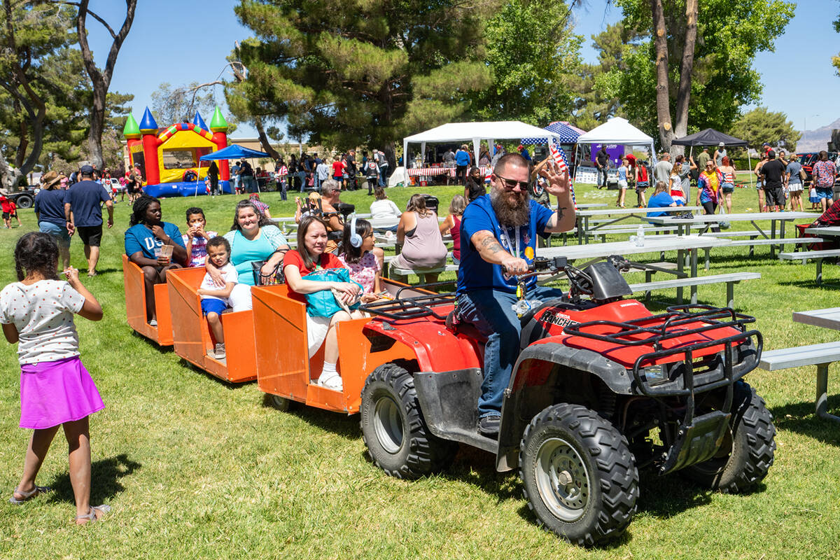 The Pahrump Disability Outreach Program had its famed train running in the Calvada Eye on Indep ...