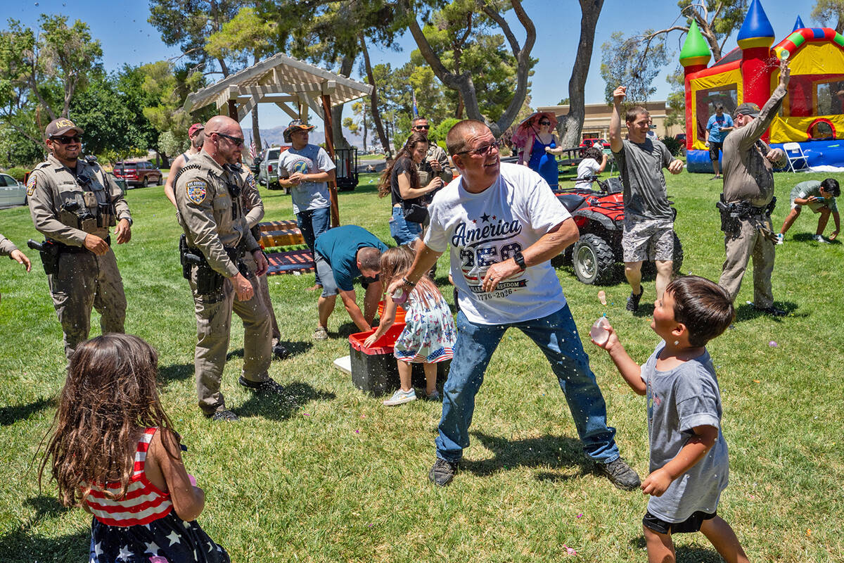 The 4th of July Parade was followed by the Family Fun Day, where hundreds of people, from the v ...