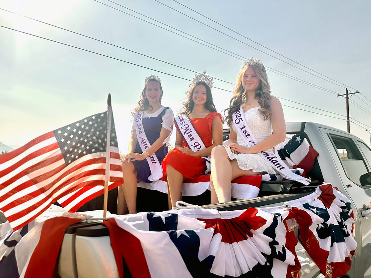 Miss Pahrump and her court represent the community at various events and activities, such as th ...