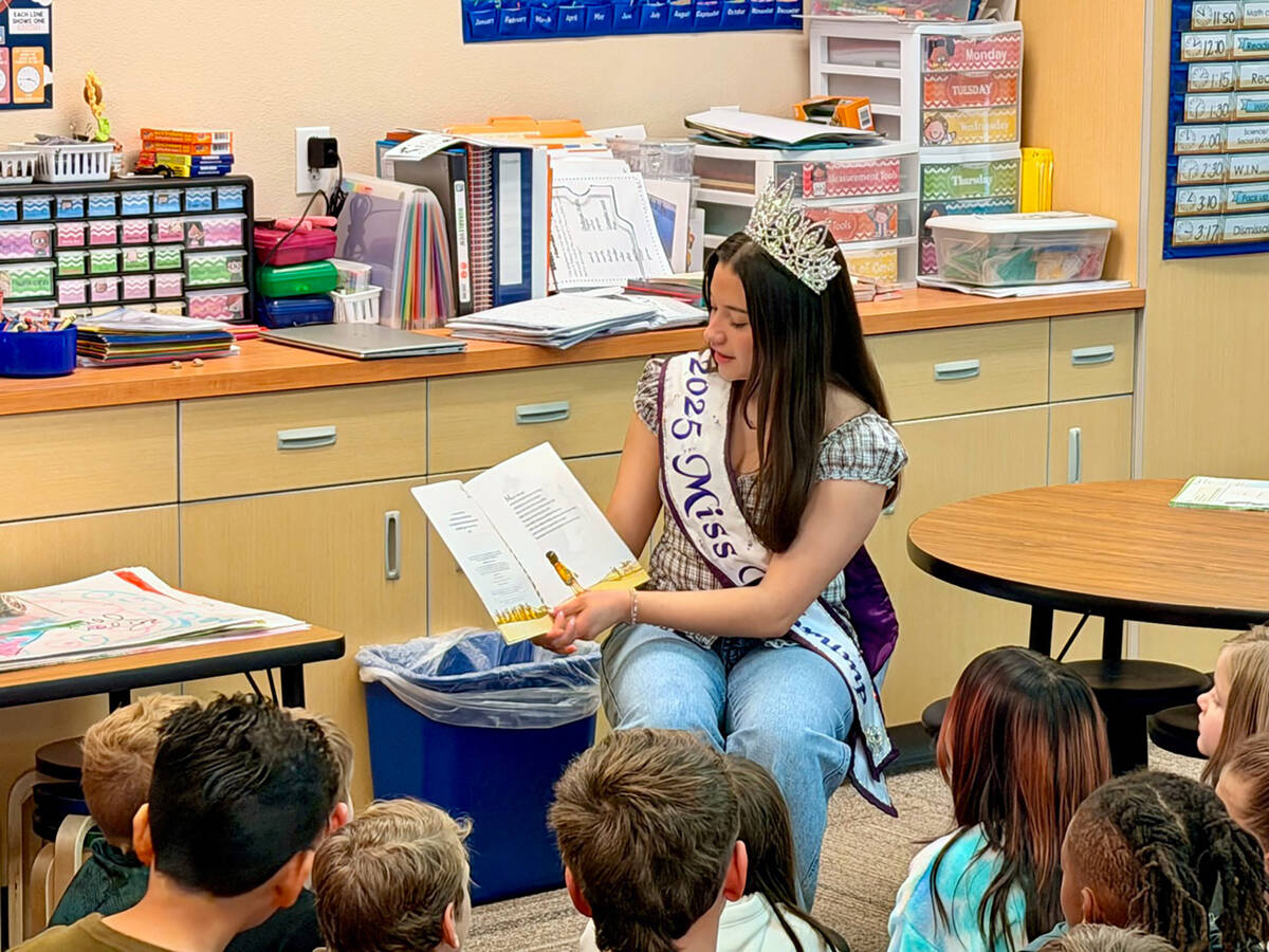 Miss Pahrump 2025 Emilee Rodriguez's community platform was "Pages with Purpose" and she spent ...