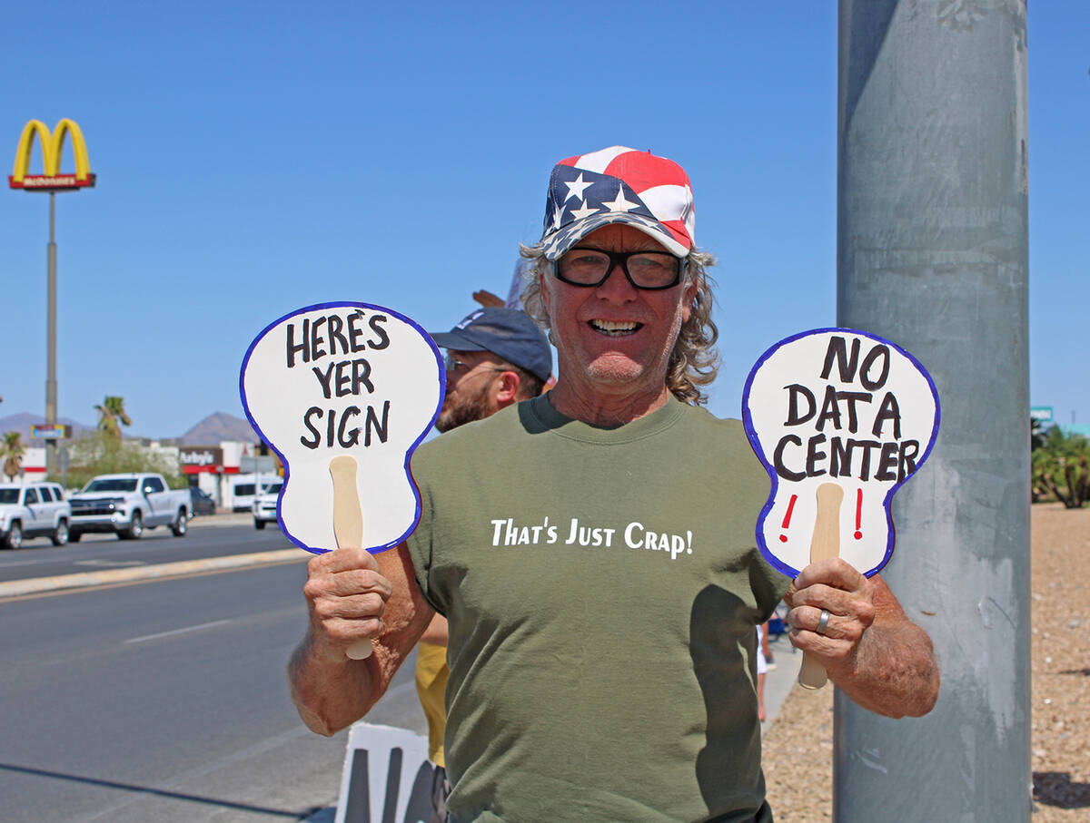 Pahrump resident Tony Taylor was one of many dozens of people taking part in the July 18 AI Dat ...
