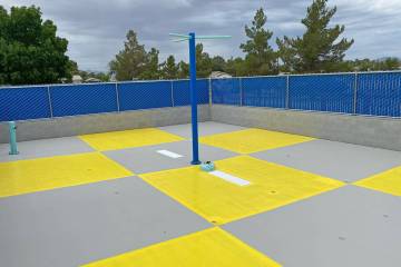 The town of Pahrump will hold a grand opening and ribbon cutting at the Simkins Park Splash Pad ...