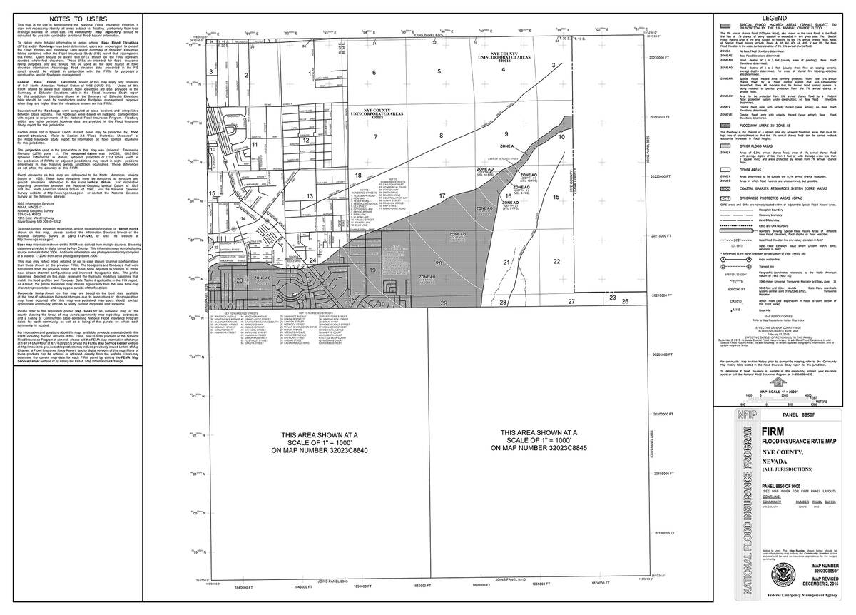 FEMA Flood Insurance Rate Map (FIRM), number 32023C8850F. (FEMA/fema.gov)