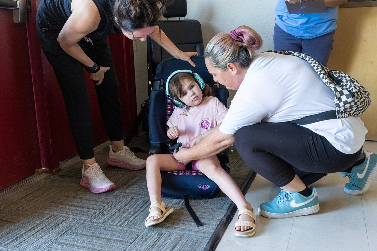 Free booster and car seats returned to this year's Back to School Fair. Jess Rosner, NyE Commun ...