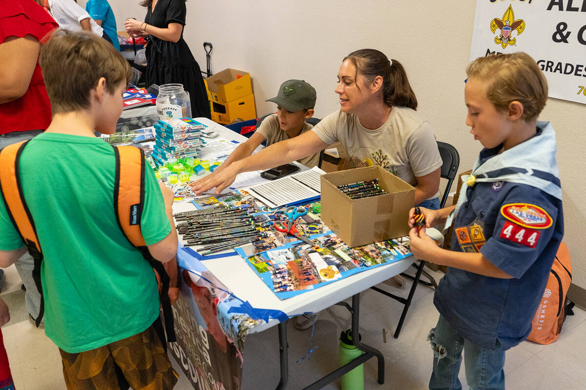 Approximately 45 tables of different organizations, nonprofits and businesses were present at t ...