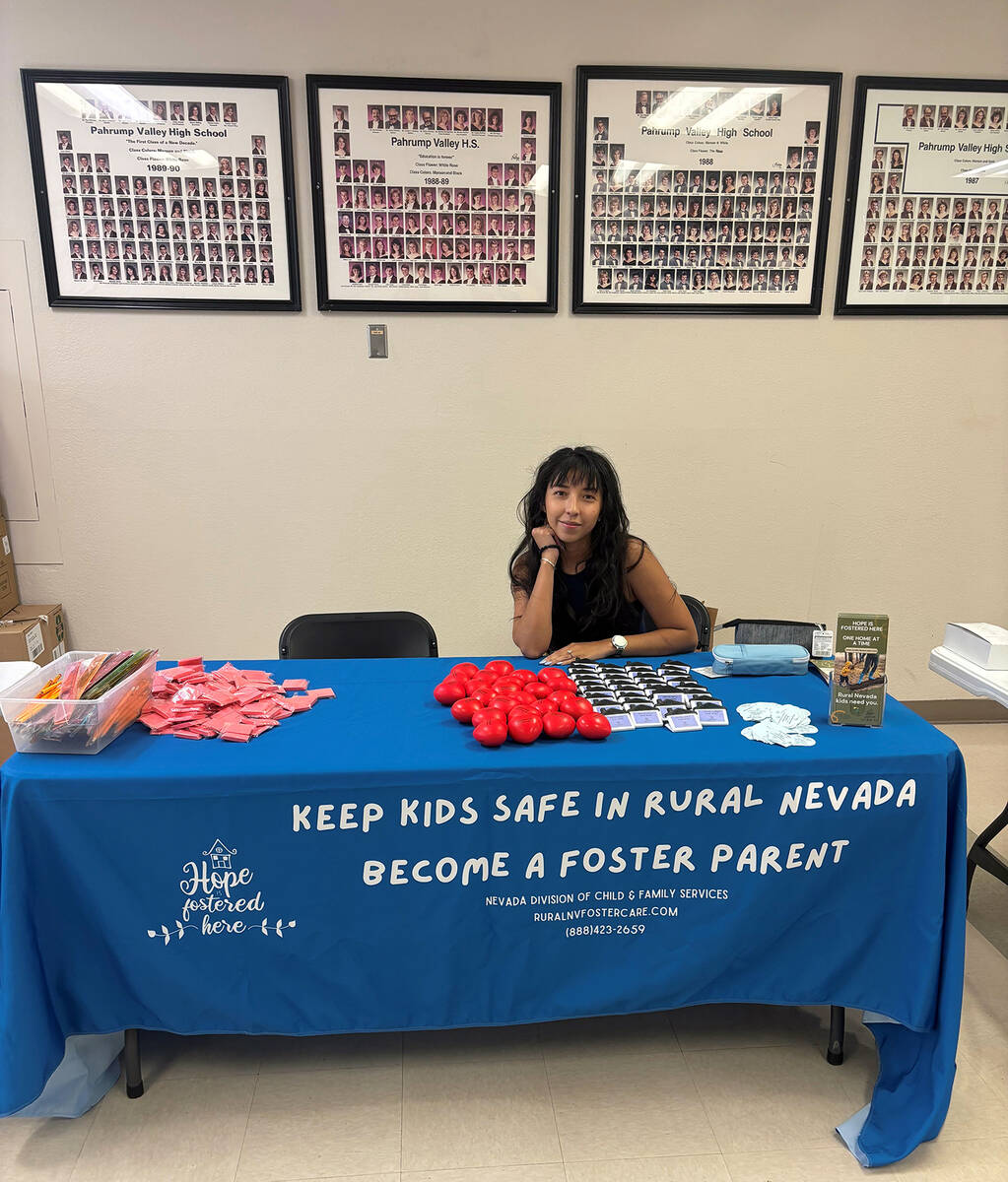 Nevada Dept. of Child and Family Services Rural Foster Care Recruiter Perla Landa-Munoz was in ...