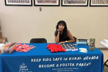 Nevada Dept. of Child and Family Services Rural Foster Care Recruiter Perla Landa-Munoz was in ...