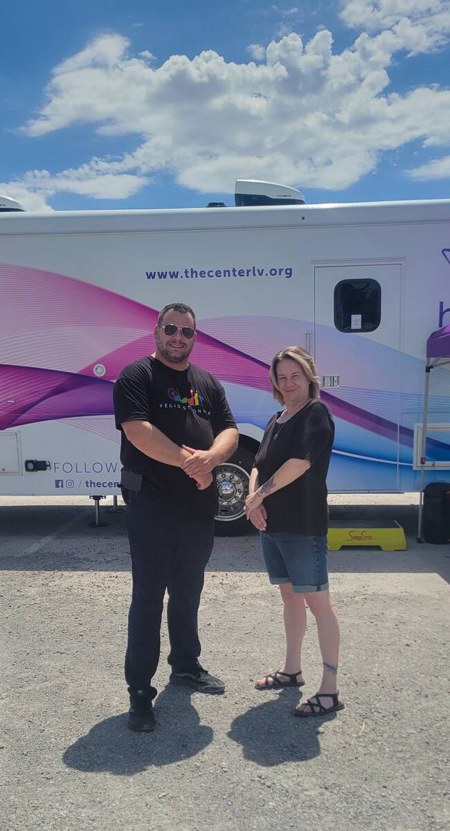 Nevada Stronger Case Manager Lonnie Harris and lead clinician Michelle Cicconi-Storm were proud ...