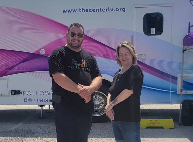 Nevada Stronger Case Manager Lonnie Harris and lead clinician Michelle Cicconi-Storm were proud ...
