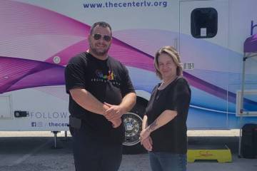 Nevada Stronger Case Manager Lonnie Harris and lead clinician Michelle Cicconi-Storm were proud ...