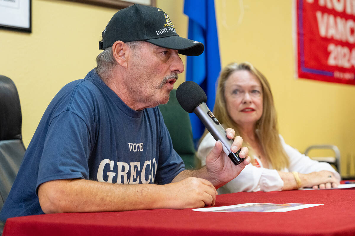 "I want to bring integrity back to government," Independent American Party District 4 commissio ...