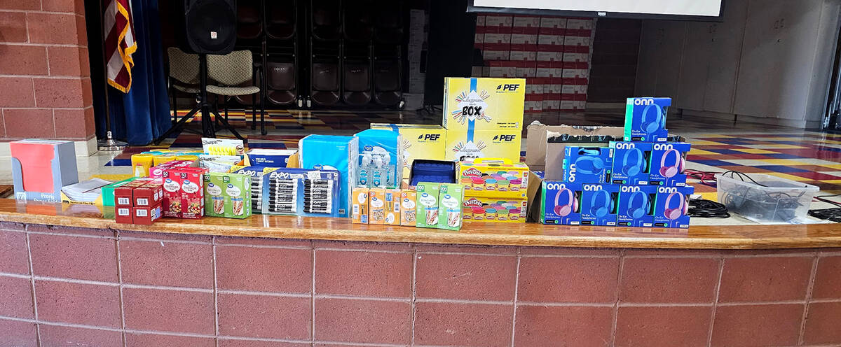 The Pahrump Valley Lions Club's adopted school is Hafen Elementary, which the club recently pro ...