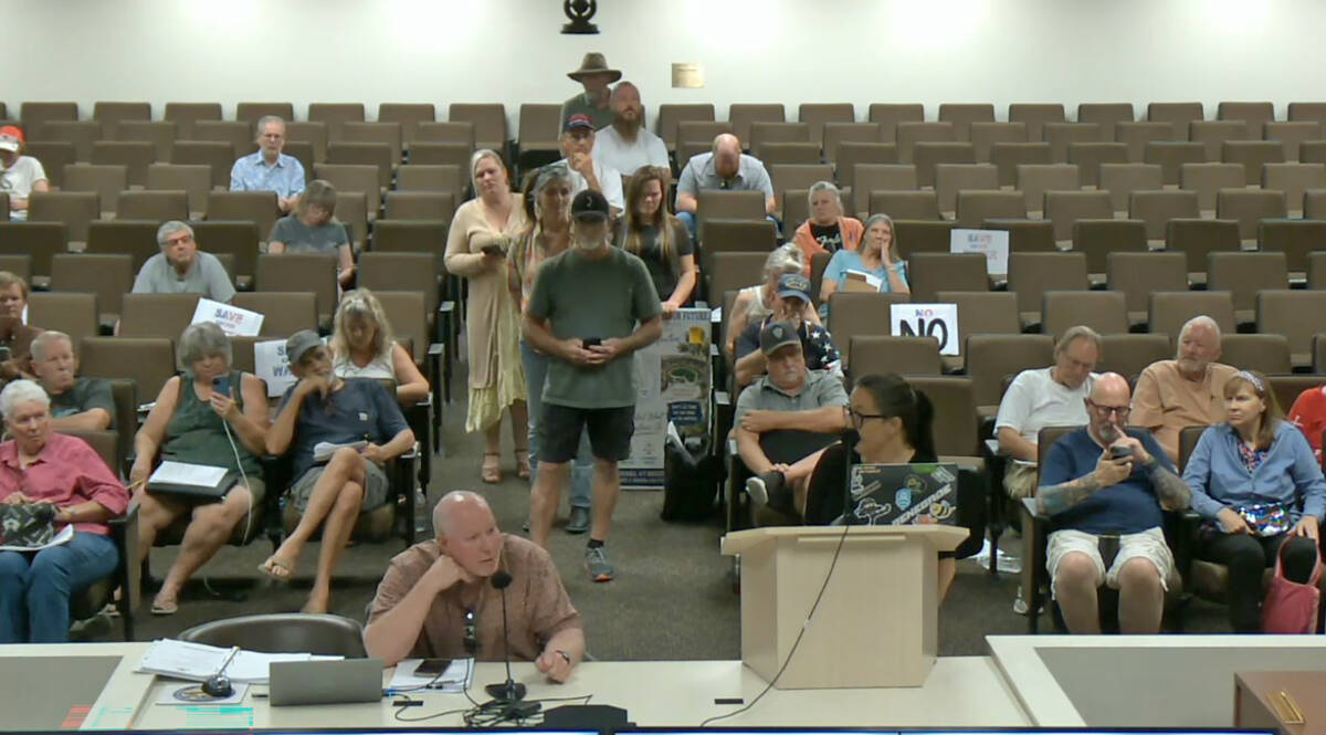 The Nye County Water District Governing Board's Thursday, August 6 agenda included a presentati ...