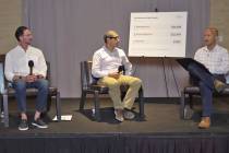Manse Tech Campus developer Sean Dalesandro, left, was joined by senior data center engineer Sa ...