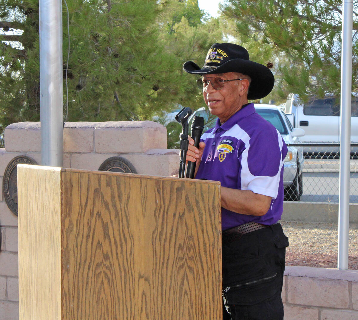 Lt. Col. Dr. Tom Waters was one of two guest speakers who offered their thoughts in the signifi ...