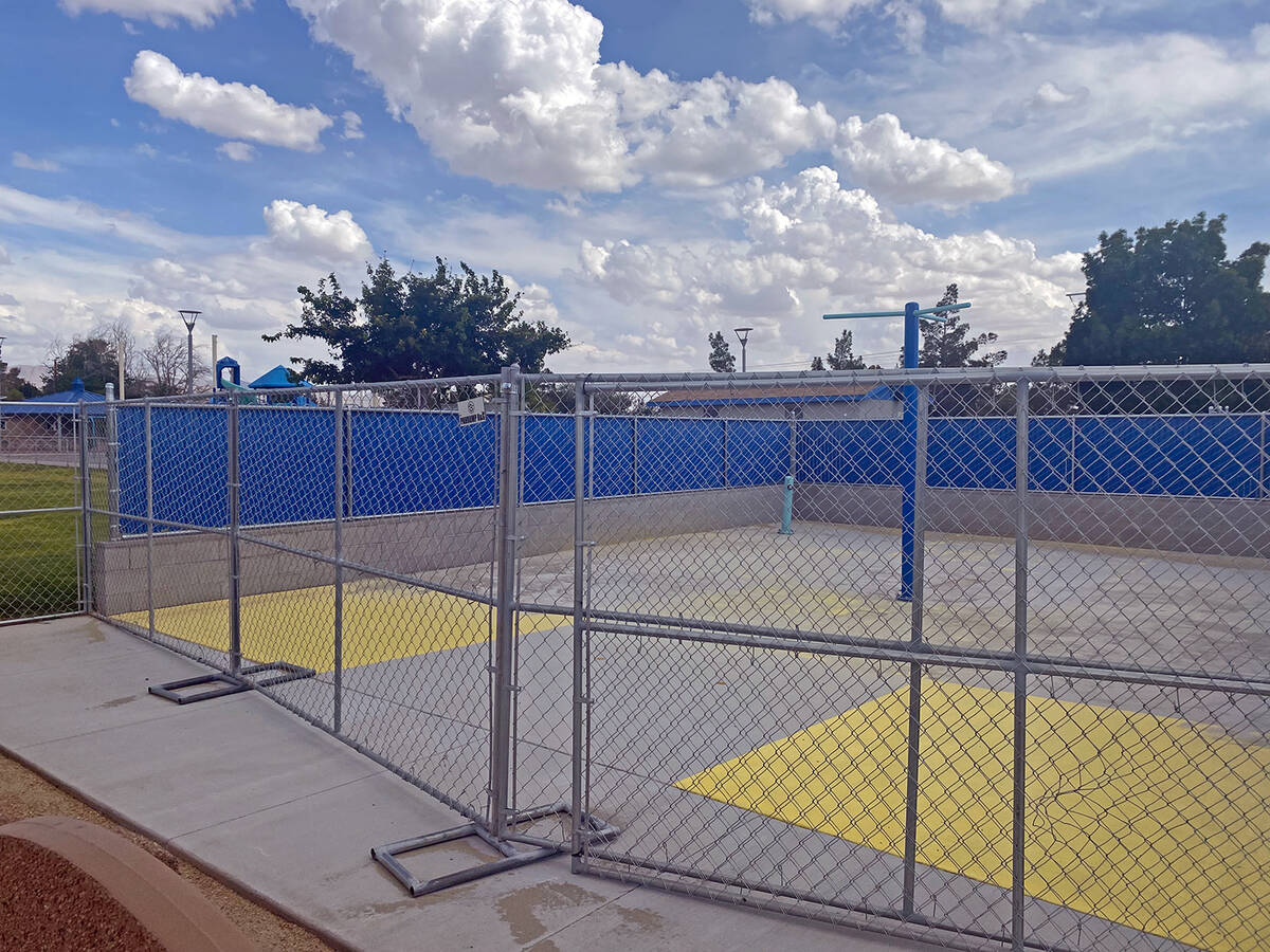 The Simkins Park Splash Pad remains closed to the public and a new date for the postponed grand ...