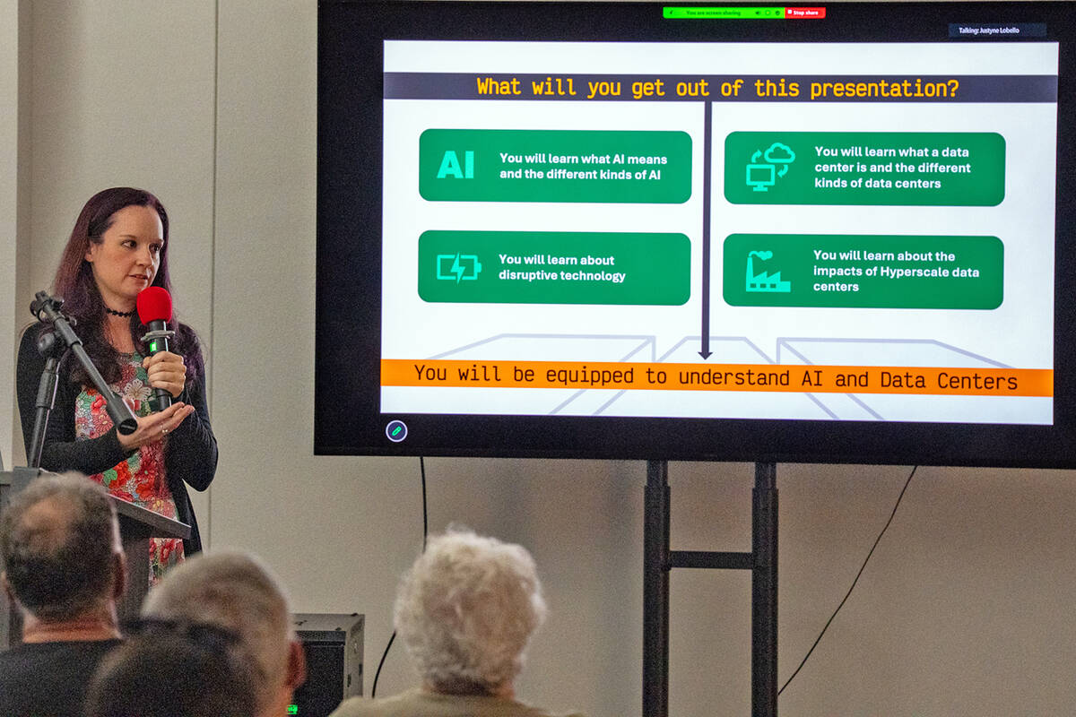 Justyne Lobello has many years of experience with AI and data centers and she provided the comm ...