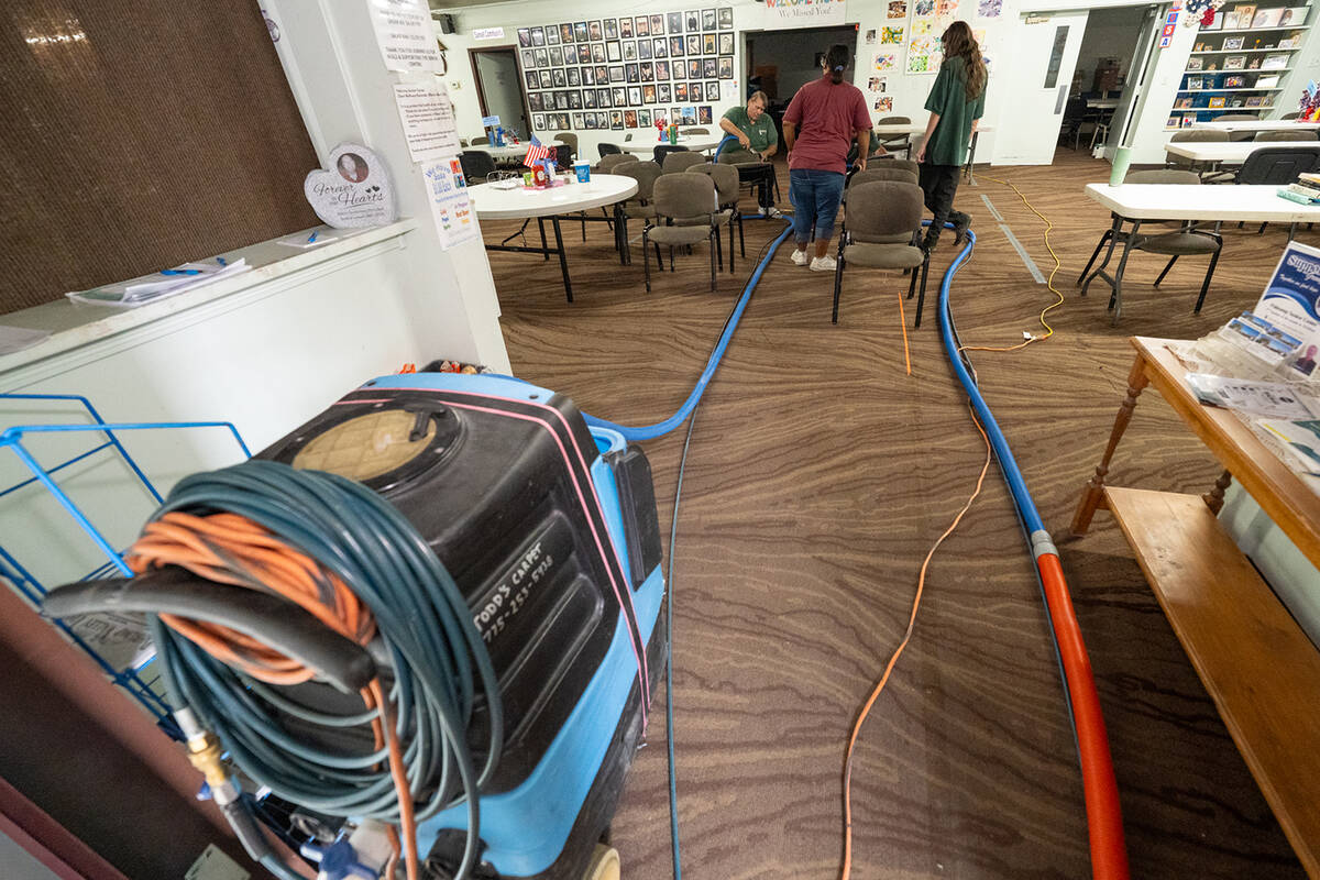 The Pahrump Senior Center received a visit from Todd's Carpet and Tile Cleaning Service on Augu ...