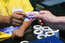 The Department of Homeland Security alleges some noncitizens registered to vote in Nevada. (Ben ...