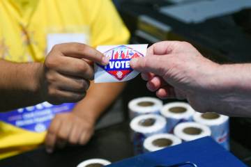 The Department of Homeland Security alleges some noncitizens registered to vote in Nevada. (Ben ...
